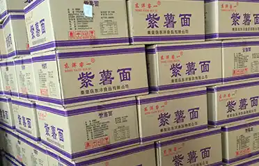 Apakah kue mie ubi ungu digoreng? Dongyang Foods menggunakan proses non-goreng.